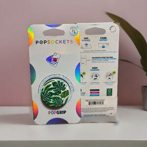 PopSockets Monstera Deliciosa For Phones And Tablets With Swappable Top